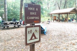 Hiker Biker Camping