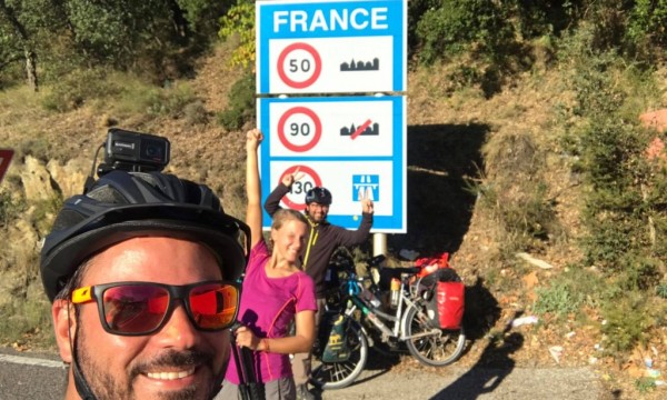 The team of three – Bicycle touring Southern France