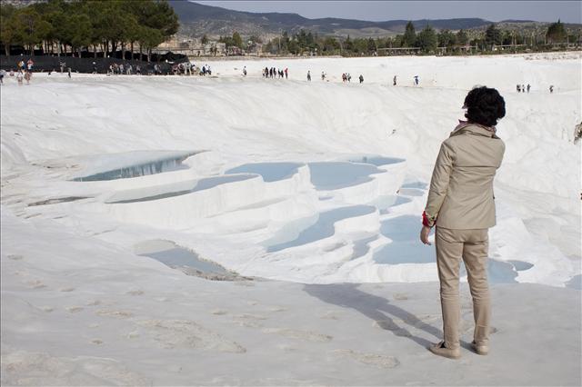 The Shadow in Pamukkale