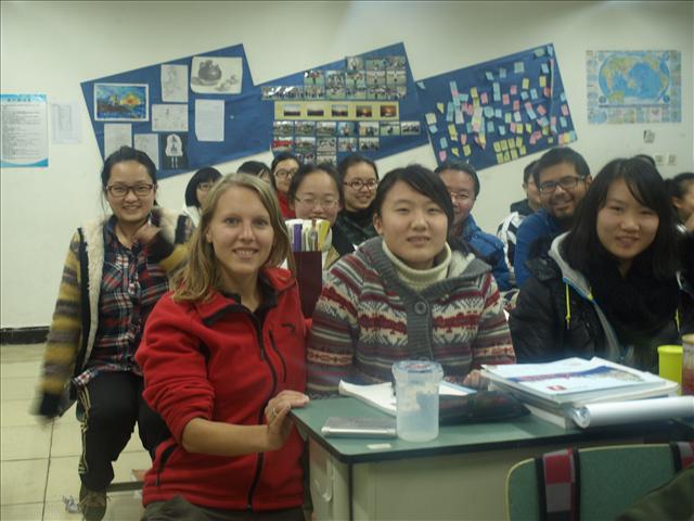 In the German Department of the Experimental School of Chengdu. Thank you Claudia for the pictures!