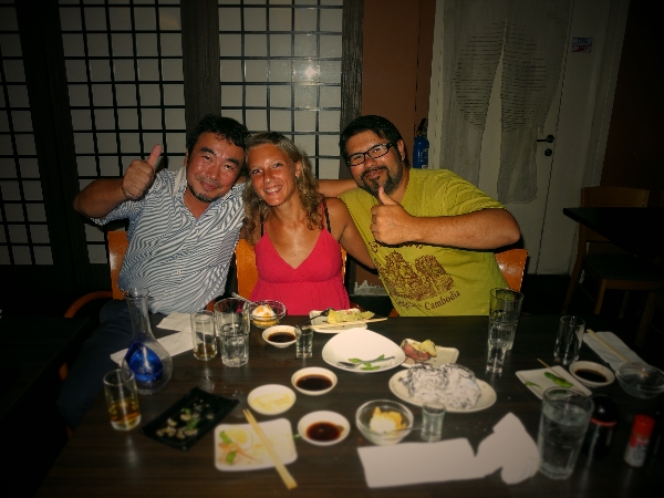Japanese dinner with our friend Akira
