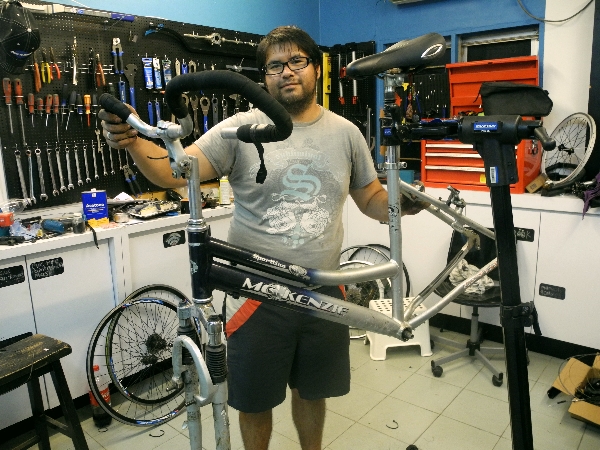 Cleaning bicycle for Australia