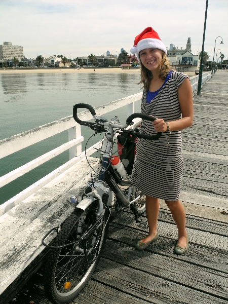 Our Christmas-bike tour along the Melbourne Beaches