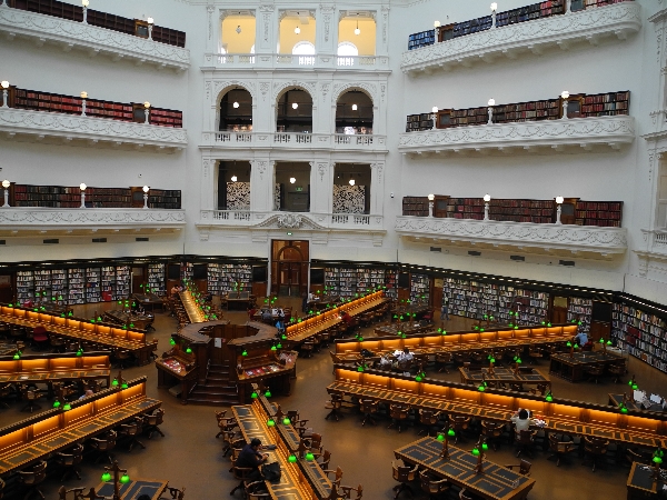 Melbourne's famous reading room in the Library