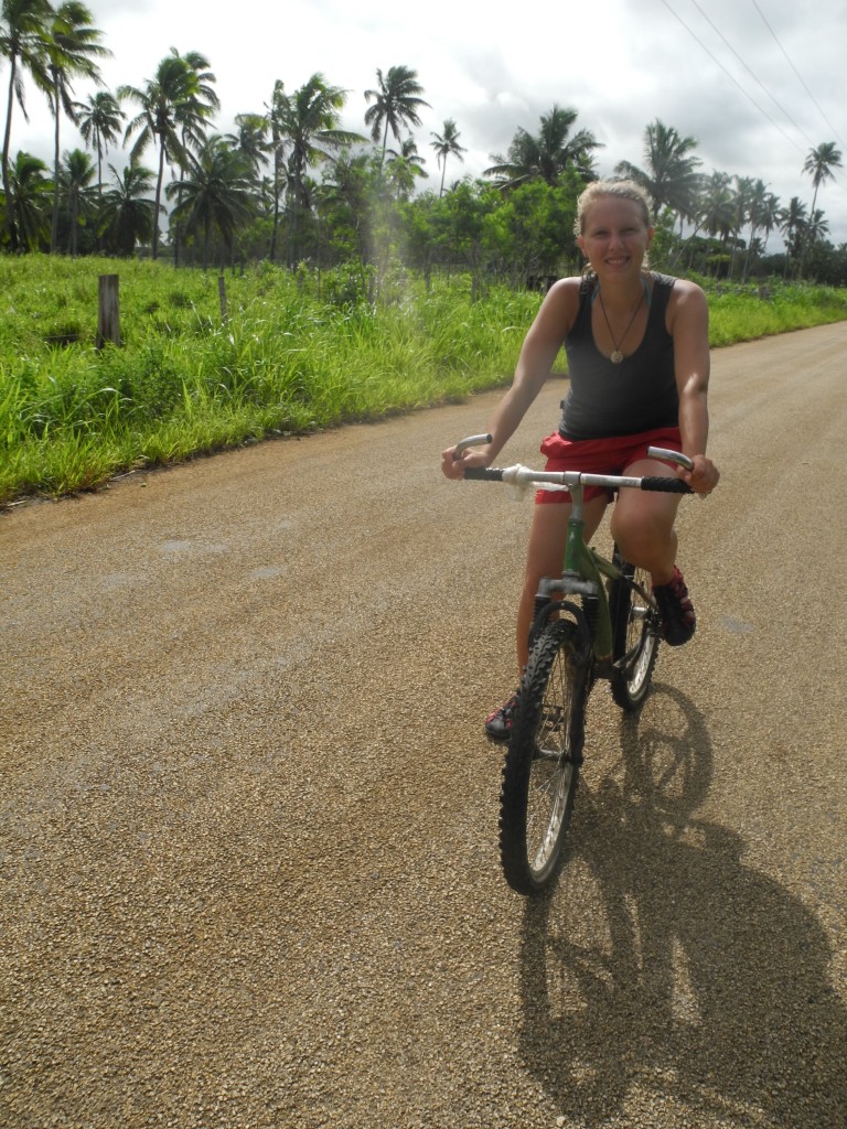 My mini-rental bike. There's a cheap bike rental in Nuku'alofa just two houses east of the official Tourism Information