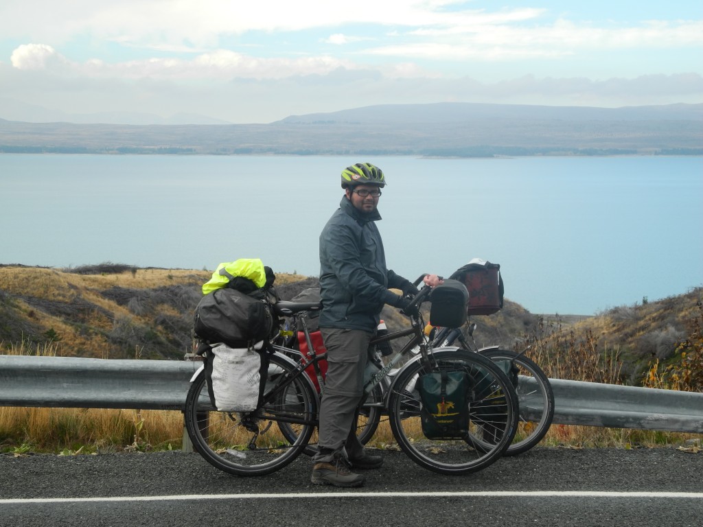 Cycling around Lake Pukaki