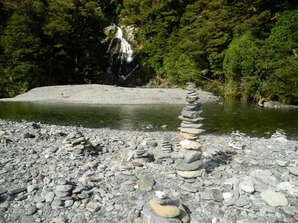 Waterfall on the Haast Pass road