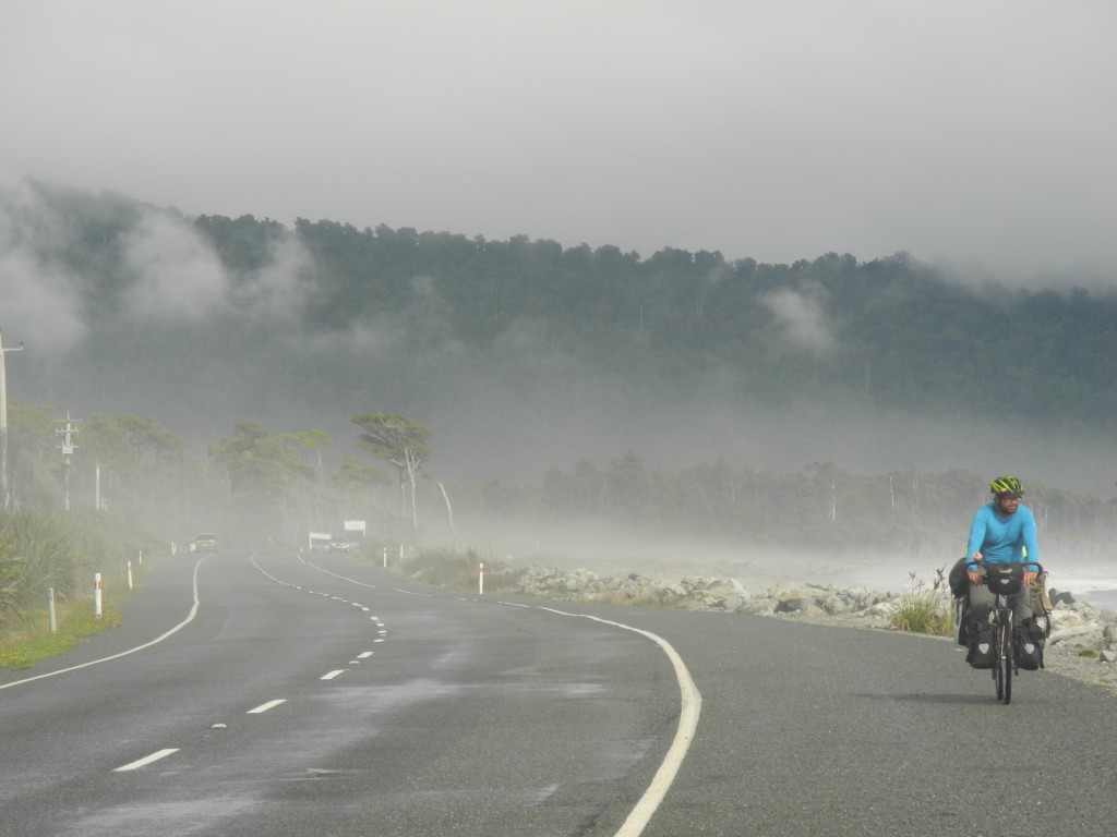 Foggy roads on the New Zealand West Coast