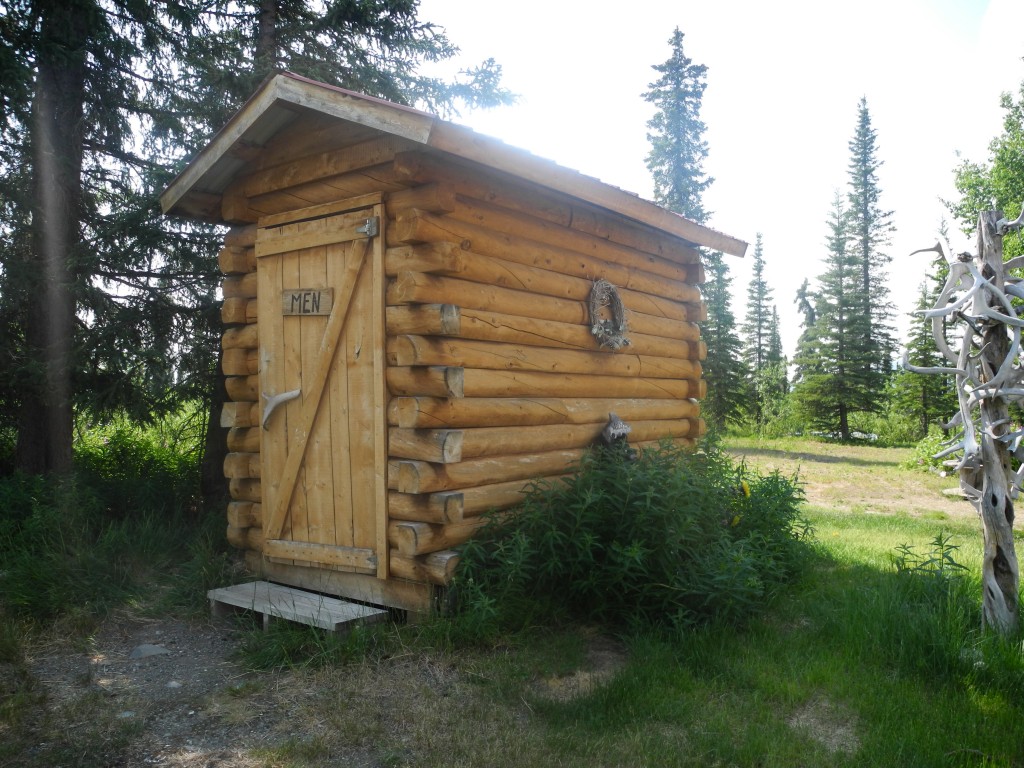 Outhouse at the Grizzly Country Store, Glenn Highway, Alaska