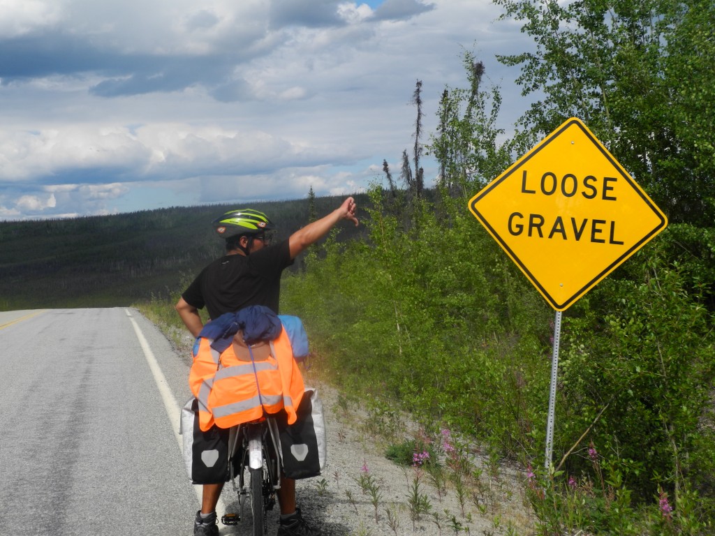 Loose Gravel, a cyclist's nightmare