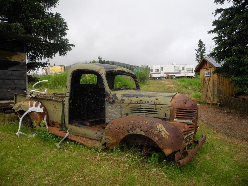 Car cemetery in Boundary, Alaska
