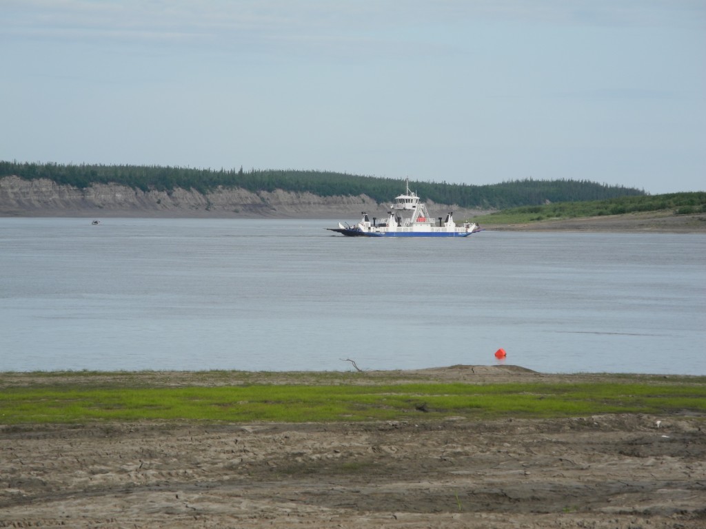 The free Mackenzie River Ferry