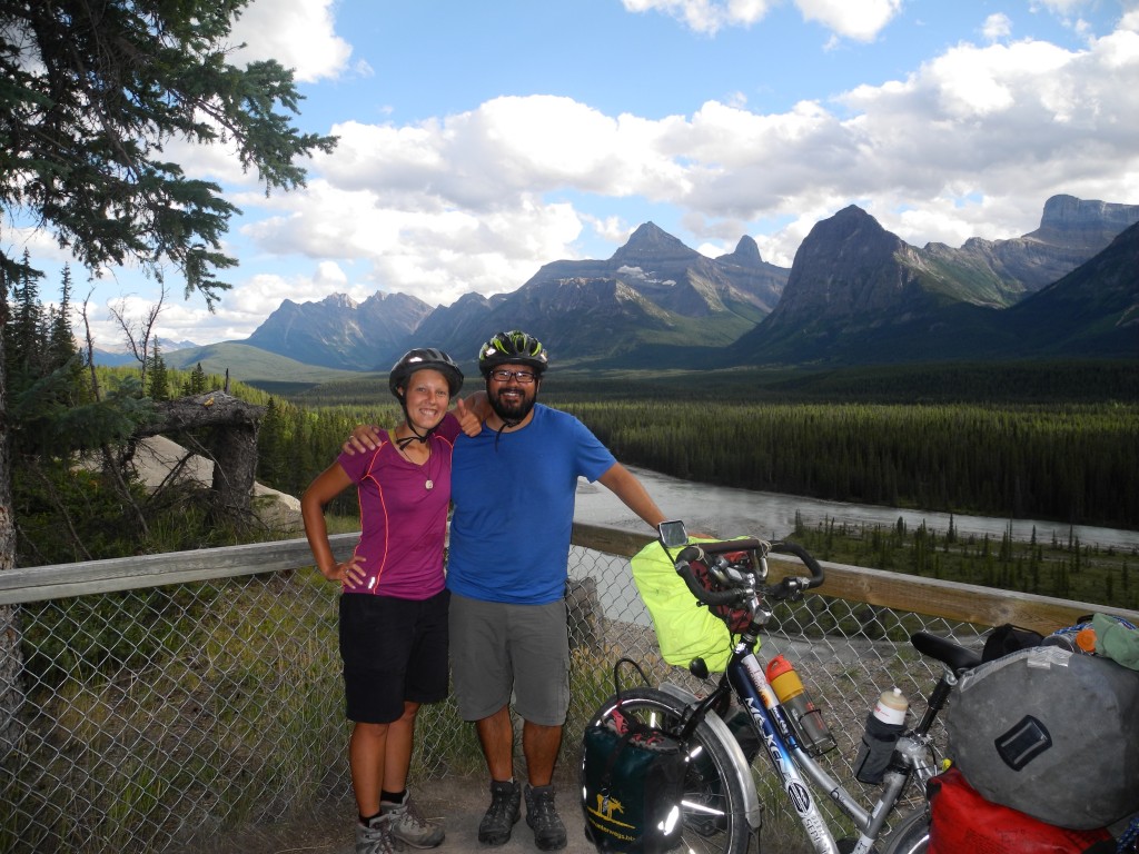 Icefields Parkway on a bicycle