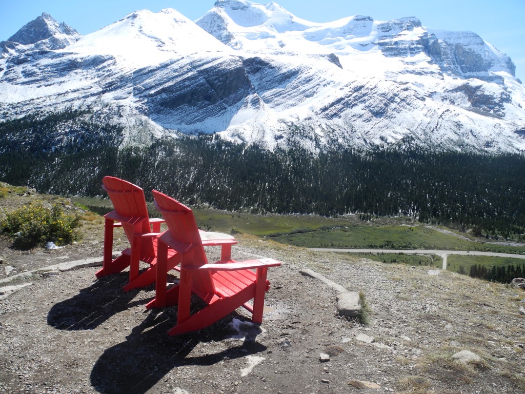 The red chairs on the Wilcox Trail