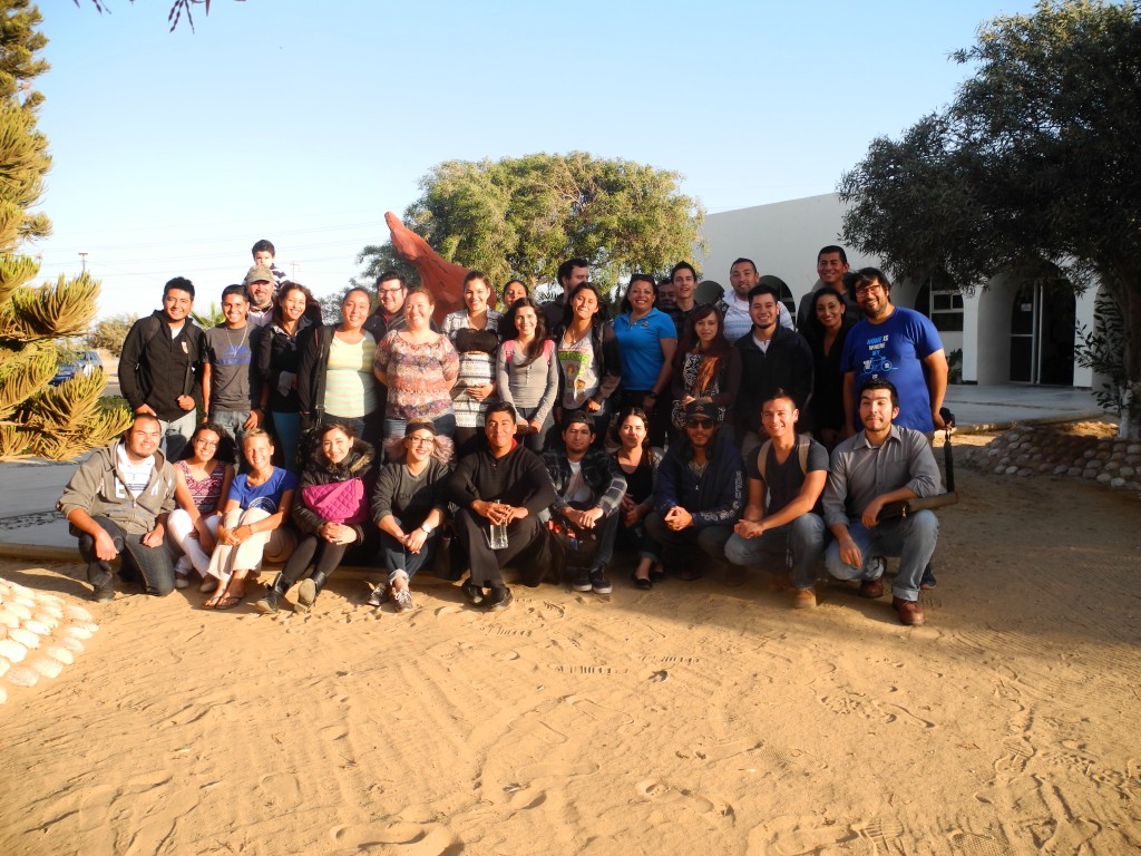 Students of Alternative Tourism in the UABCS in Guerrero Negro