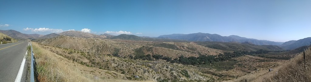 View on Highway 3 from Ensenada to San Felipe