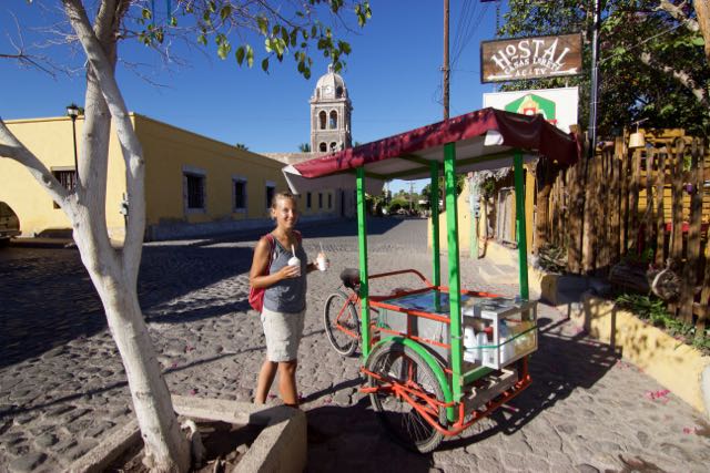 Ice cream cart in Loreto