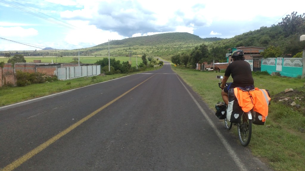 Cycling the secondary roads through the countryside of Michoacán