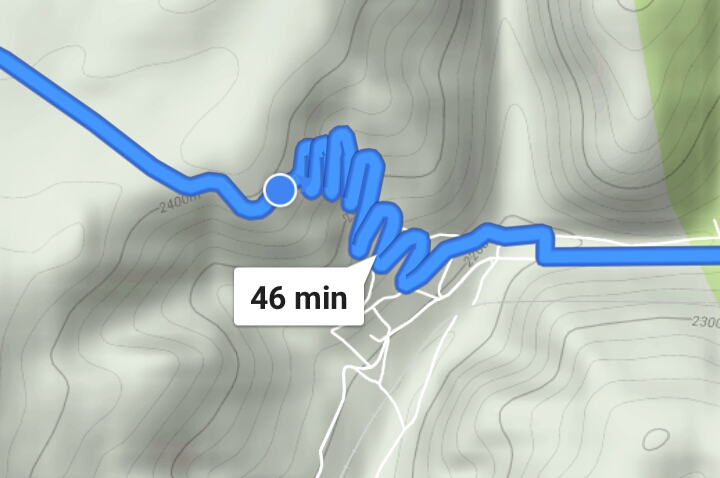Google maps sends us along some switchbacks