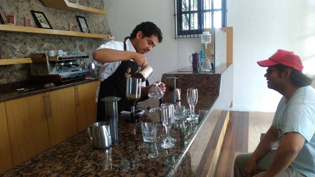 Fresh coffee from the coffee museum in Córdoba, Veracruz