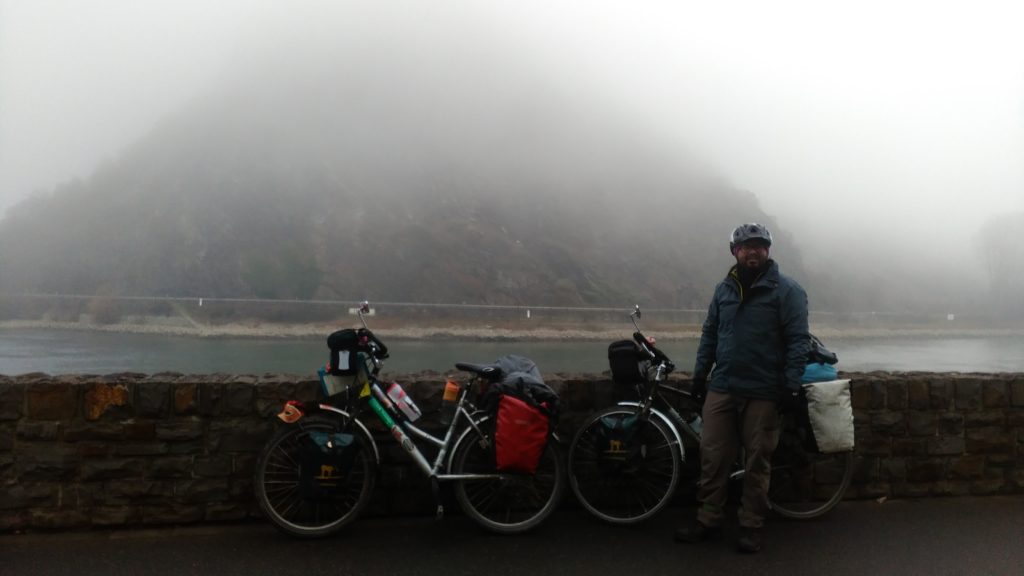 cycling to the Lorelay o the Rhine River